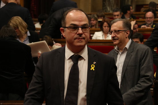 Junts per Catalunya MP Jordi Turull on March 1, 2018 (by Elisenda Rosanas)